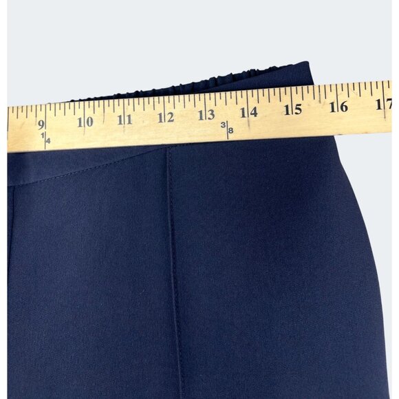 Hugo Boss Tahwena Womens Navy Blue Slim Fit Trousers Pull-On Dress Pants Size 8 - Picture 9 of 16